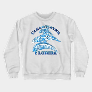 Clearwater Florida Vacation Tribal Dolphins Crewneck Sweatshirt